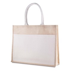 Sacola em Algodão e Juta 220G/M² (35X45X11cm) para Brinde Personalizado