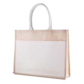 Sacola em Algodão e Juta 220G/M² (35X45X11cm) para Brinde Personalizado