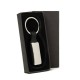 Chaveiro em Metal/Pu Prata/Preto Personalizado