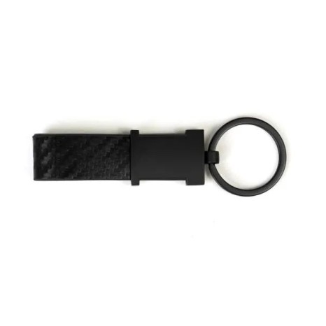 Chaveiro em Metal/Pu Preto Personalizado