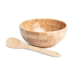 Cumbuca em Bambu com Colher 30cm 3L Personalizado