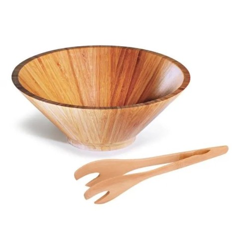 Kit para Salada em Bambu Pequim 3 L 2 Pçs Personalizado