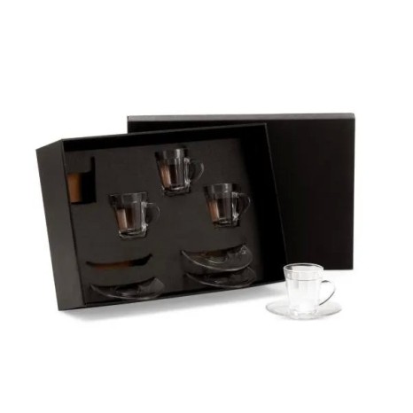 Conjunto de Xícaras Expresso com Pires 4 Pçs Personalizado