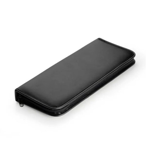Estojo em Material Sintético Preto para 6 Peças Personalizado