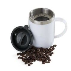 Caneca em Aço Inox / Poliestireno 400 Ml Personalizada