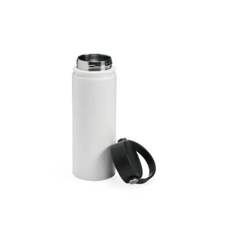 Garrafa Dupla Camada Na Cor Branca 550 Ml Personalizado