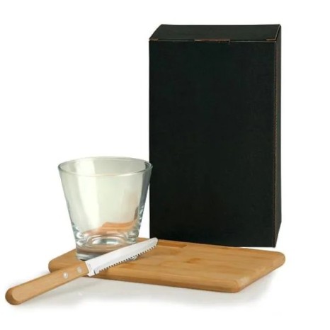 Kit para Caipirinha em Bambu / Madeira 0,35 L 3 Pçs Personalizado