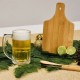 Kit para Caipirinha e Chopp em Bambu / Madeira- 4 Pçs Personalizado