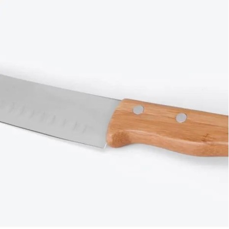 Kit com Faca 8", Faca Santoku e Garfo 3 Pçs Personalizado