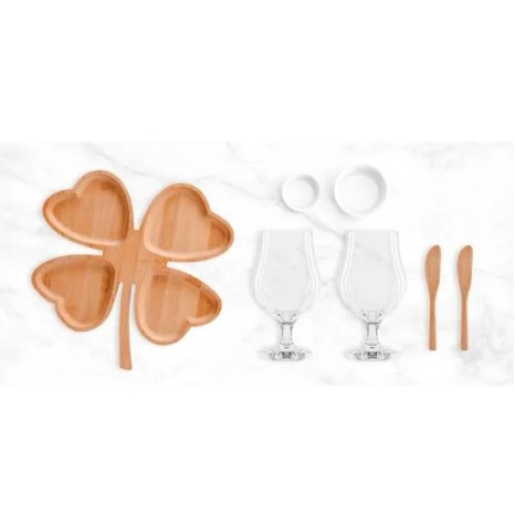 Kit Petisco e Vinho 8 Pçs Personalizado