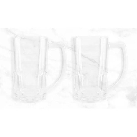 Kit com Canecas de Vidro para Chopp de 340 Ml Personalizado