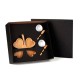 Kit Petisco em Bambu / Porcelana 5Pçs Personalizado