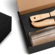 Kit para Pizza com Cortador, Espátula e Garrafa 3 Pçs Personalizado