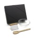 Kit para Cozinha em Bambu / Inox / Vidro com Espátula Multiuso 3 Pçs Personalizado