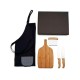 Kit para Cozinha em Bambu / Inox com Espátula Multiuso 4 Pçs Personalizado