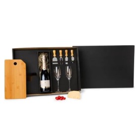 Kit Queijo e Champagne 7 Pçs Personalizado