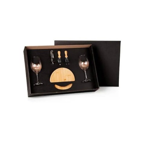 Kit Queijo e Vinho 6 Pçs Personalizado