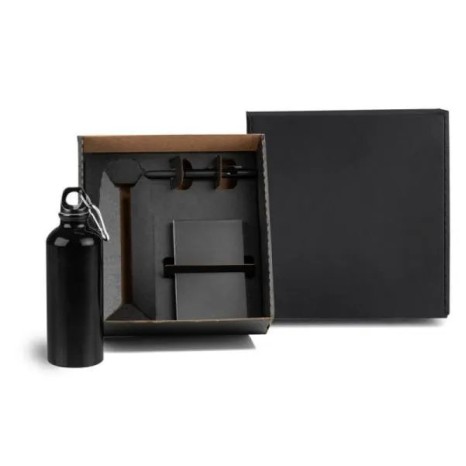 Kit com Squeeze, Caneta e Bloco 3 Pçs Personalizado