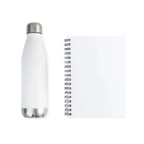 Kit Garrafa e Caderno 2 Pçs Personalizado