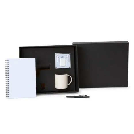 Kit Caneca em Fibra de Bambu e Acessórios 4 Pçs Personalizado