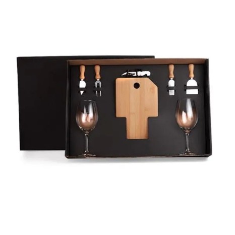Kit Queijo e Vinho 8 Pçs Personalizado
