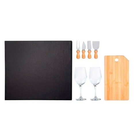 Kit Queijo e Vinho 7 Pçs Personalizado