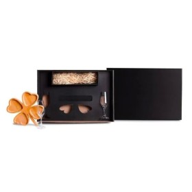 Kit Petisco e Champagne 3 Pçs Não Acompanha Garrafa Personalizado