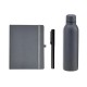 Kit Garrafa, Caderno e Caneta 3 Pçs Personalizado