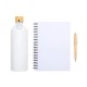 Kit Garrafa, Caderno e Caneta 3 Pçs Personalizado