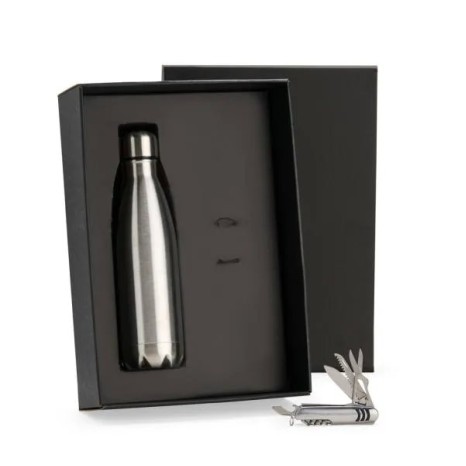 Kit Garrafa e Canivete 11 Funções 2 Pçs Personalizado