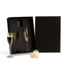 Kit Taças e Vela Aromatizada 3 Pçs Personalizado