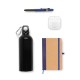 Kit Squeeze, Fone, Caderno e Caneta Azul 4 Pçs Personalizado