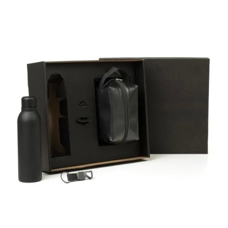 Kit Necessaire, Garrafa e Chaveiro 3 Pçs Personalizado