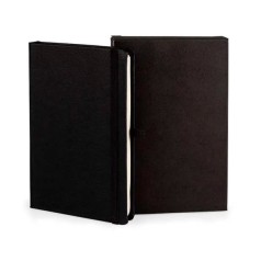 Caderneta com Pauta Preto 12,2X17 cm Personalizada