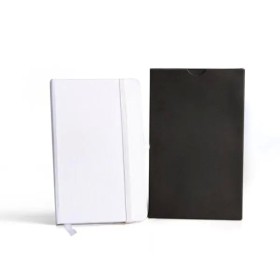 Caderneta Sem Pauta Branca 12,2X17 cm Personalizada