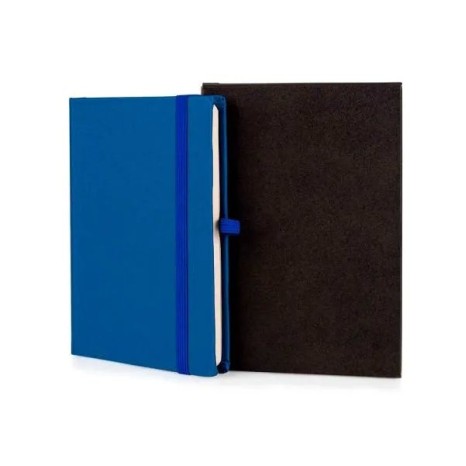 Caderneta Sem Pauta Azul 12,2X17 cm Personalizada