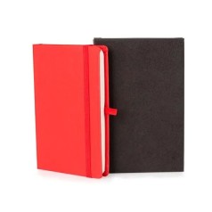 Caderneta Sem Pauta Vermelho 12,2X17 cm Personalizada