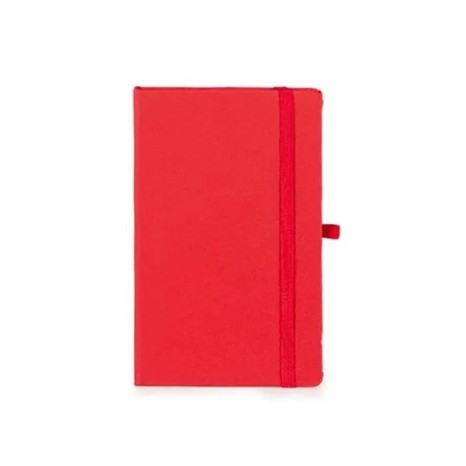 Caderneta com Pauta Vermelho 14X21 cm Personalizada