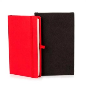 Caderneta Sem Pauta Vermelho 14X21 cm Personalizada