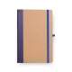 Caderneta Sem Pauta 14X21cm Bege/Azul Personalizada