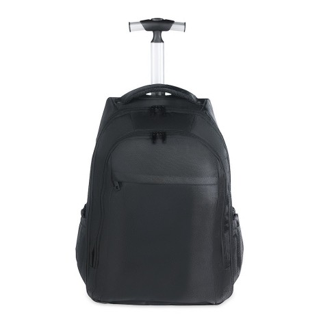 Mochila em Polyester 600D com Rodinha 35L Preta Personalizado