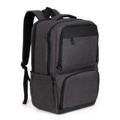 Mochila com Bolso Térmico em Rpet Cinza Escuro 24L Personalizado