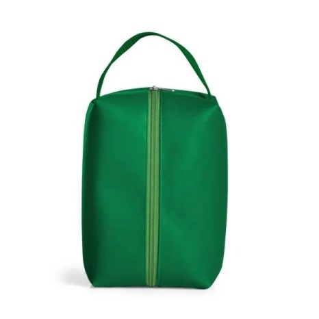 Necessaire com Alça em Material Sintético Verde Personalizado