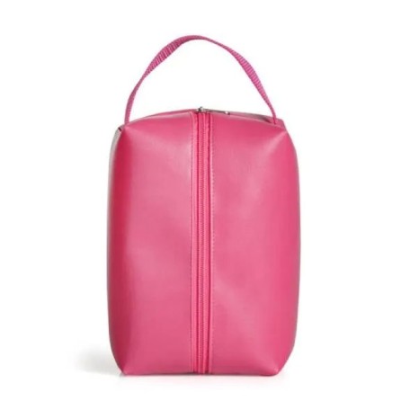 Necessaire com Alça em Material Sintético Rosa Personalizado