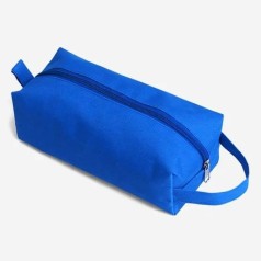 Necessaire em Nylon 600 com Alça Azul Personalizado