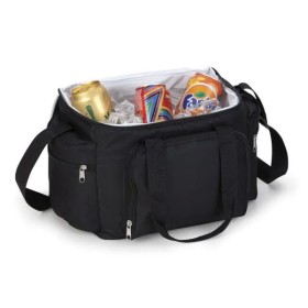 Bolsa Térmica Preta em Polyester 600D, 300D e Peva 15L Personalizado