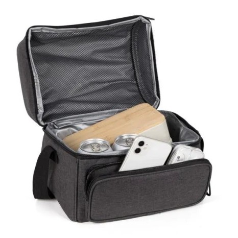 Bolsa Térmica em Rpet Cinza Escuro 10L Personalizado