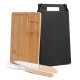 Conjunto para Churrasco em Bambu / Inox / Madeira 3 Pçs, Personalizado