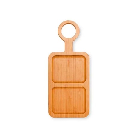 Petisqueira em Bambu com Alça 33X14X2cm Personalizado