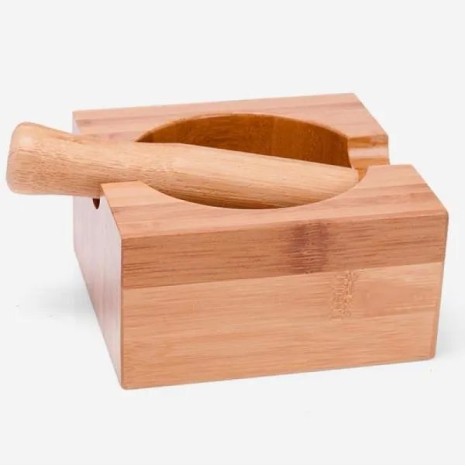 Amassador de Temperos em Bambu Quadrado Personalizado